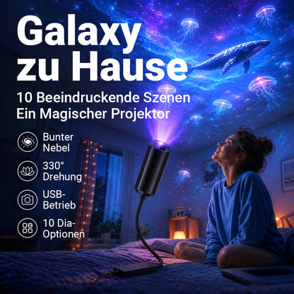 💡BVJ® Plug-and-Play HD Galaxy & Ozean Projektor-Nachtlicht🥳 50.000+ zufriedene Nutzer 🐋