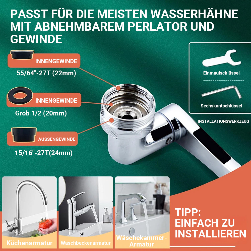 1080° Schwenkhahn – Multifunktioneller universeller Roboterarm