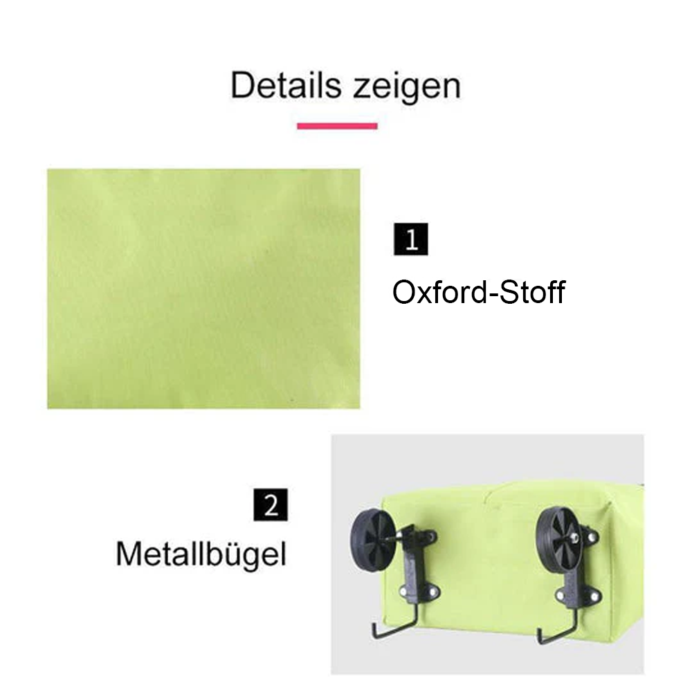🛢️ Angebot 2026 – Mehr als 31.000 verkauft! 2-in-1 faltbarer Einkaufstrolley 🍀🍀