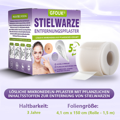GFOUK® Lösliches Mikronadel-Pflaster zur Entfernung von Hautanhängseln auf Pflanzenbasis🍀🍀🍀