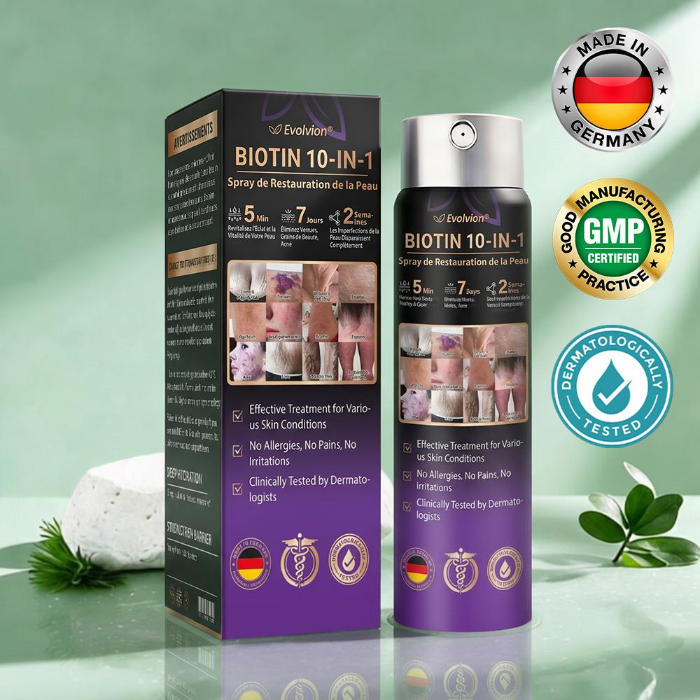 Hergestellt und versandt aus Deutschland ✨Evolvion® Biotin 10-in-1 Hautregenerations-Spray 🌵🌵