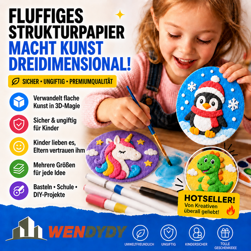 IEY® 3D-Strukturpapier mit Aufpluster-Effekt 🌼