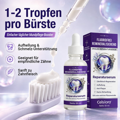 🌼 Celsiora® Fluoridfreies Remineralisierendes Mundpflege-Serum – Fortschrittliche Pflege für Zahnschmelz & Zahnfleisch