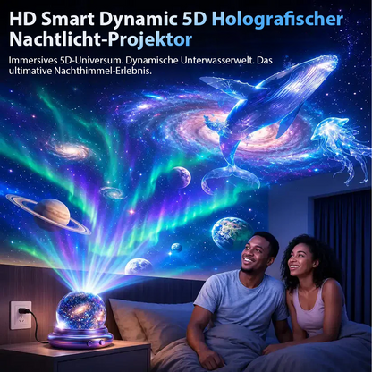 🔮 Nachtlicht-Projektor – intelligenter holografischer Sternenprojektor🔮
