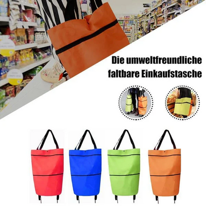 🛢️ Angebot 2026 – Mehr als 31.000 verkauft! 2-in-1 faltbarer Einkaufstrolley 🍀🍀