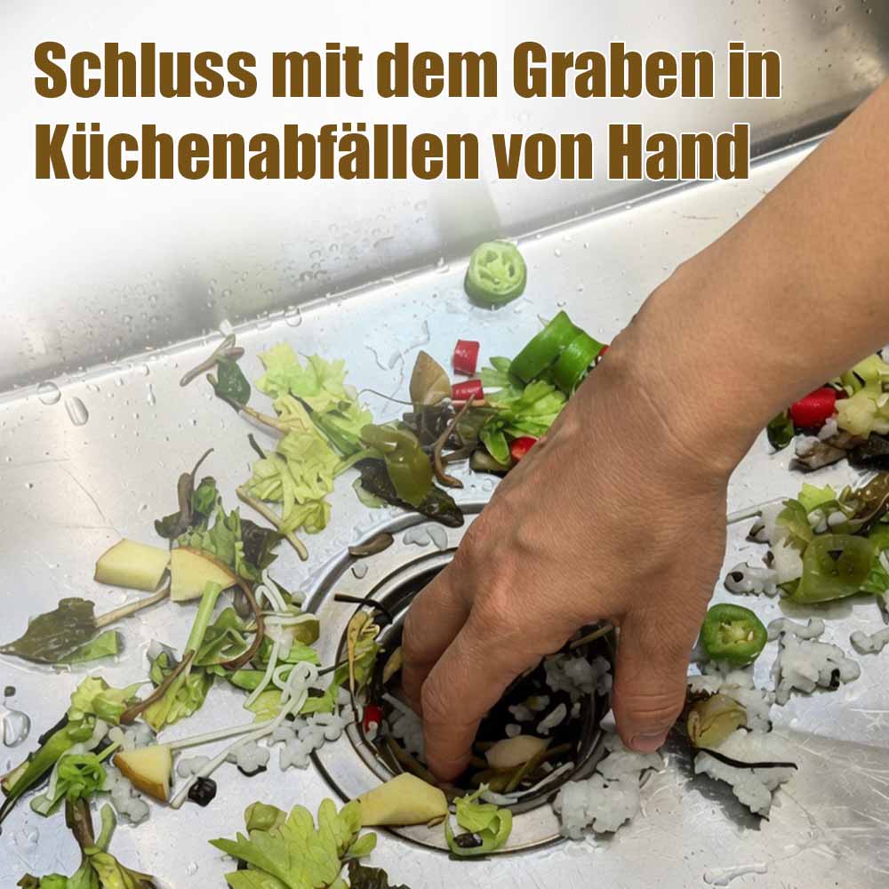 2-in-1 Spülbecken-Filterkorb mit Saugnapf – Beweglicher Abfallfilter mit Einweg-Abflussnetzen-up