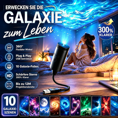 💡BVJ® Plug-and-Play HD Galaxy & Ozean Projektor-Nachtlicht🥳 50.000+ zufriedene Nutzer 🐋