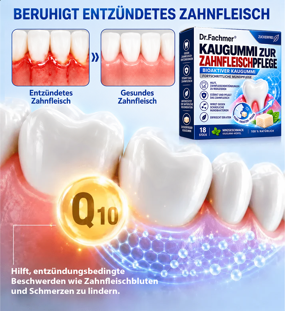 Dr.Fachmer® Gumcare Zahnfleischpflege-Kaugummi -up