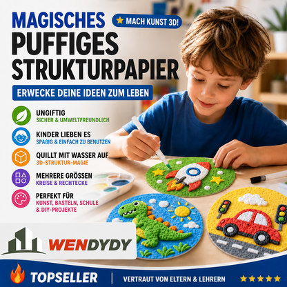 IEY® 3D-Strukturpapier mit Aufpluster-Effekt 🌼