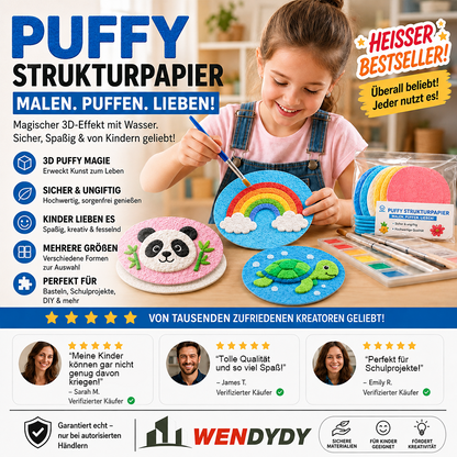 IEY® 3D-Strukturpapier mit Aufpluster-Effekt 🌼