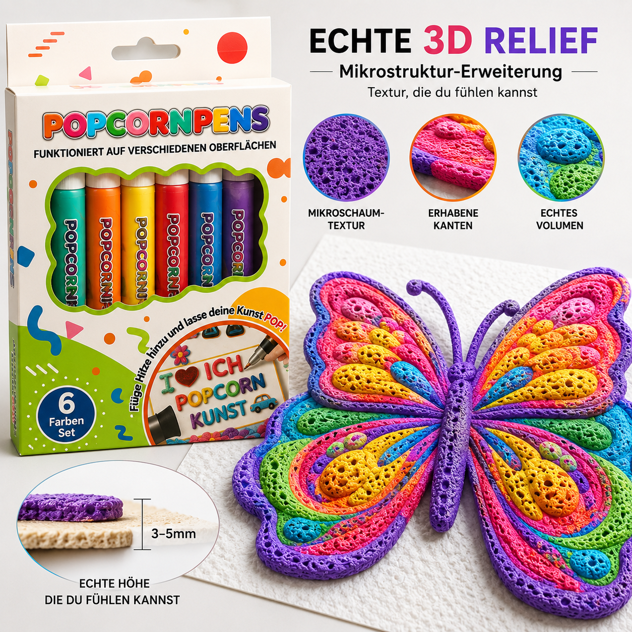 Nur heute 50 % sparen | IEY® 3D-Relief-Kunststift – Verwandle flache Zeichnungen in fühlbare 3D-Kunst 🪄 🌼