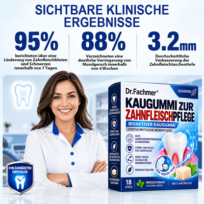 Dr.Fachmer® Gumcare Zahnfleischpflege-Kaugummi -up