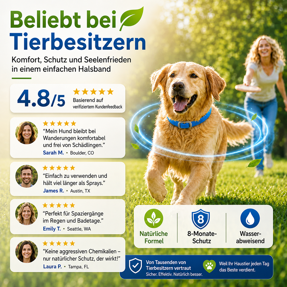 Natural Essential Oil Flea & Tick Collar for Pets