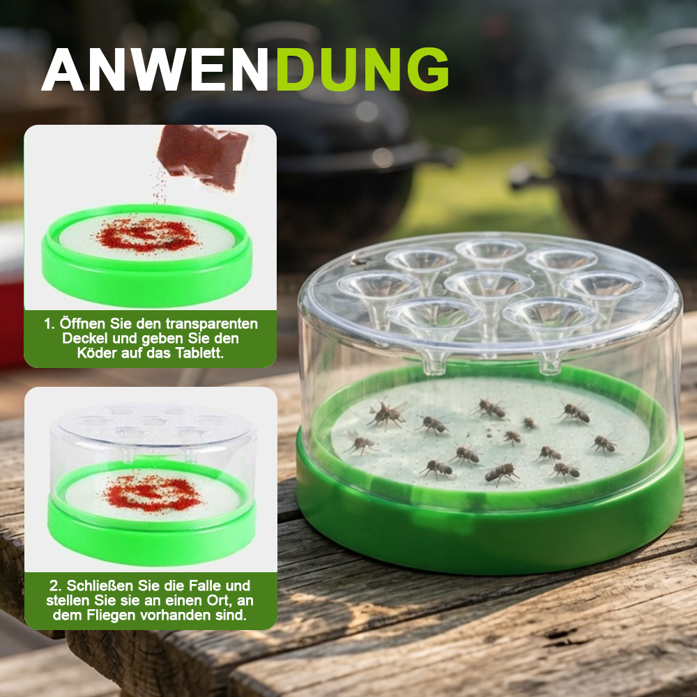 Fliegenfrei ohne Strom – Wiederverwendbare Falle für Haus & Garten