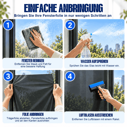 Fenster-Sichtschutzfolie – Einweg-Sichtschutz, UV- & Hitzeschutz🍇