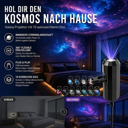 💡BVJ® Plug-and-Play HD Galaxy & Ozean Projektor-Nachtlicht🥳 50.000+ zufriedene Nutzer 🌼