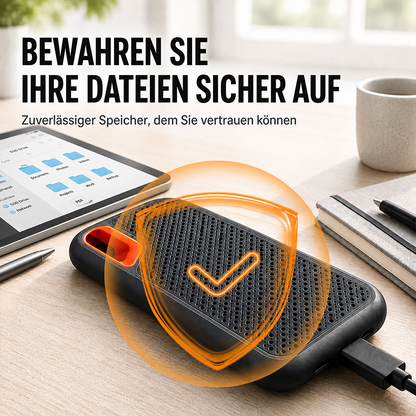 ⚡ 2TB Type-C Tragbare Mini-SSD | Externer Hochgeschwindigkeitsspeicher für Laptop, Desktop & Smartphone 🍀