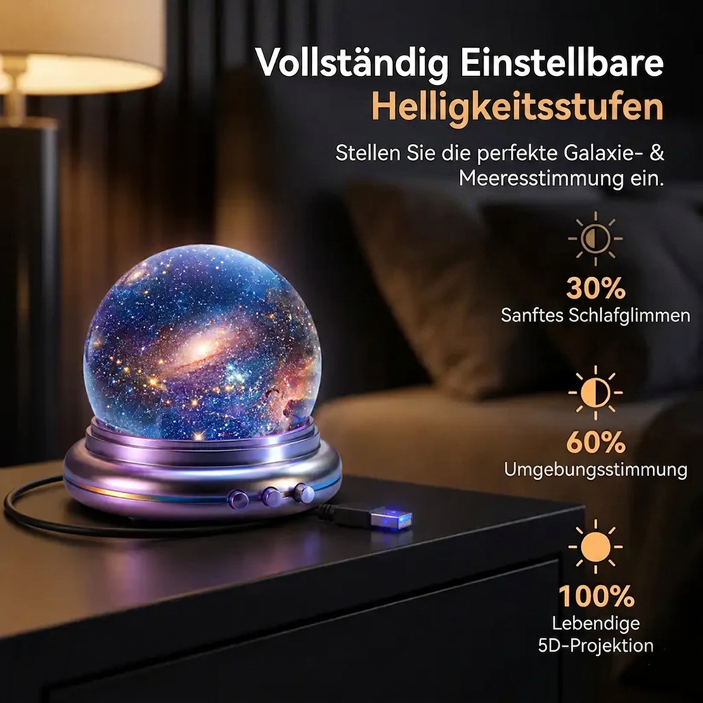 🔮 Nachtlicht-Projektor – intelligenter holografischer Sternenprojektor🔮