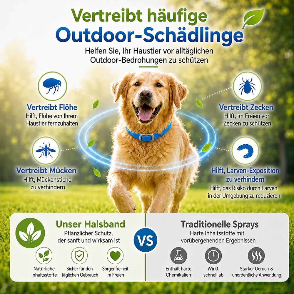 Natural Essential Oil Flea & Tick Collar for Pets