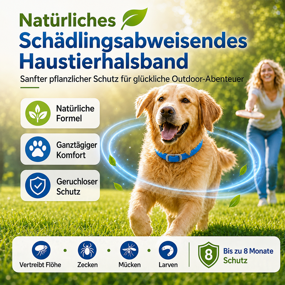 Natural Essential Oil Flea & Tick Collar for Pets