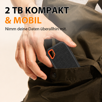 ⚡ 2TB Type-C Tragbare Mini-SSD | Externer Hochgeschwindigkeitsspeicher für Laptop, Desktop & Smartphone 🍀