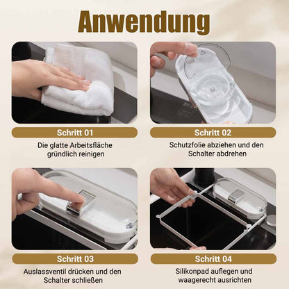 2-in-1 Spülbecken-Filterkorb mit Saugnapf – Beweglicher Abfallfilter mit Einweg-Abflussnetzen-up