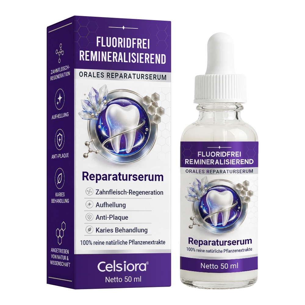 🌼 Celsiora® Fluoridfreies Remineralisierendes Mundpflege-Serum – Fortschrittliche Pflege für Zahnschmelz & Zahnfleisch
