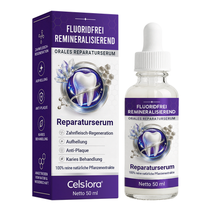 🌼 Celsiora® Fluoridfreies Remineralisierendes Mundpflege-Serum – Fortschrittliche Pflege für Zahnschmelz & Zahnfleisch