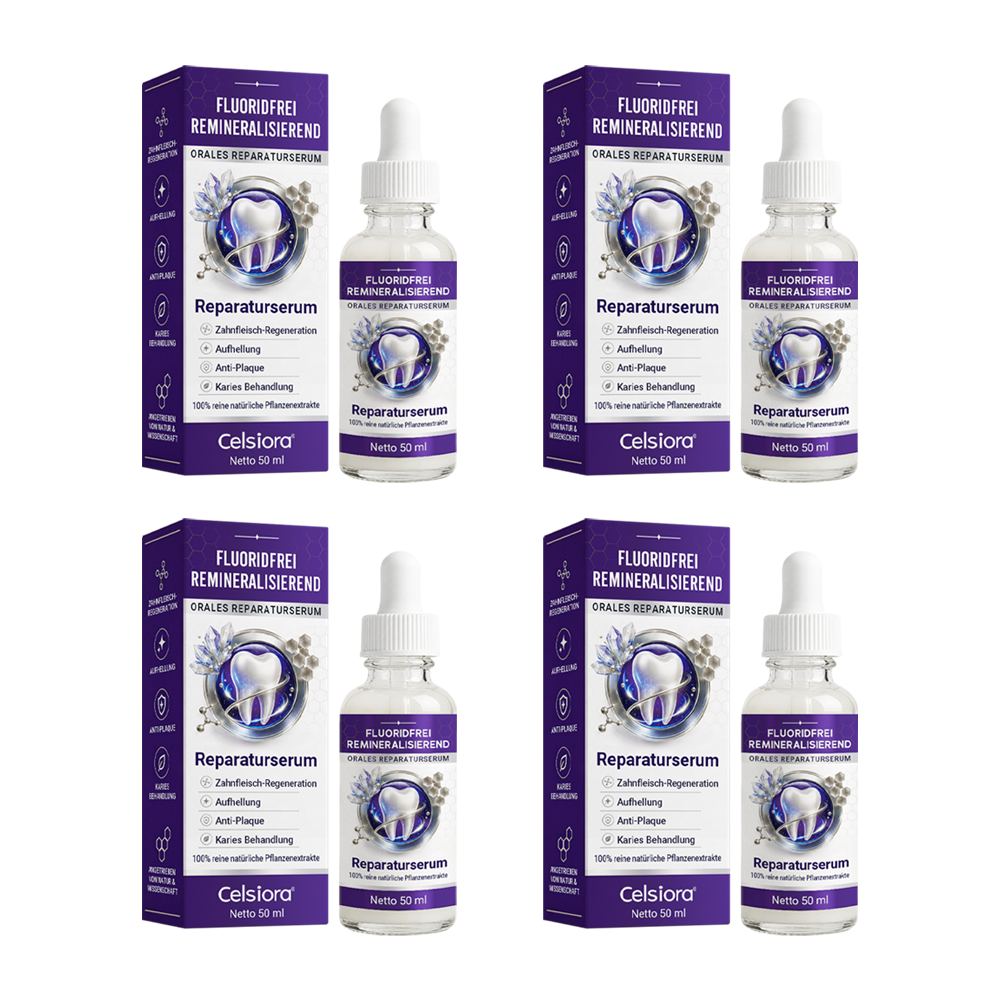 🌼 Celsiora® Fluoridfreies Remineralisierendes Mundpflege-Serum – Fortschrittliche Pflege für Zahnschmelz & Zahnfleisch