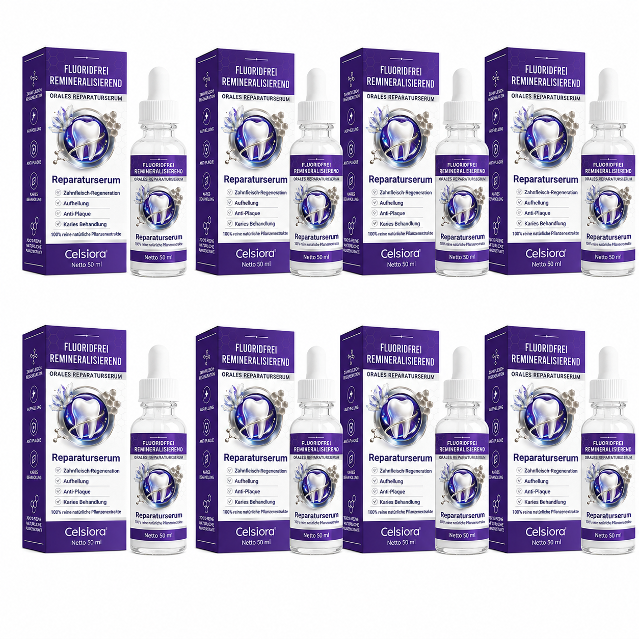 🌼 Celsiora® Fluoridfreies Remineralisierendes Mundpflege-Serum – Fortschrittliche Pflege für Zahnschmelz & Zahnfleisch